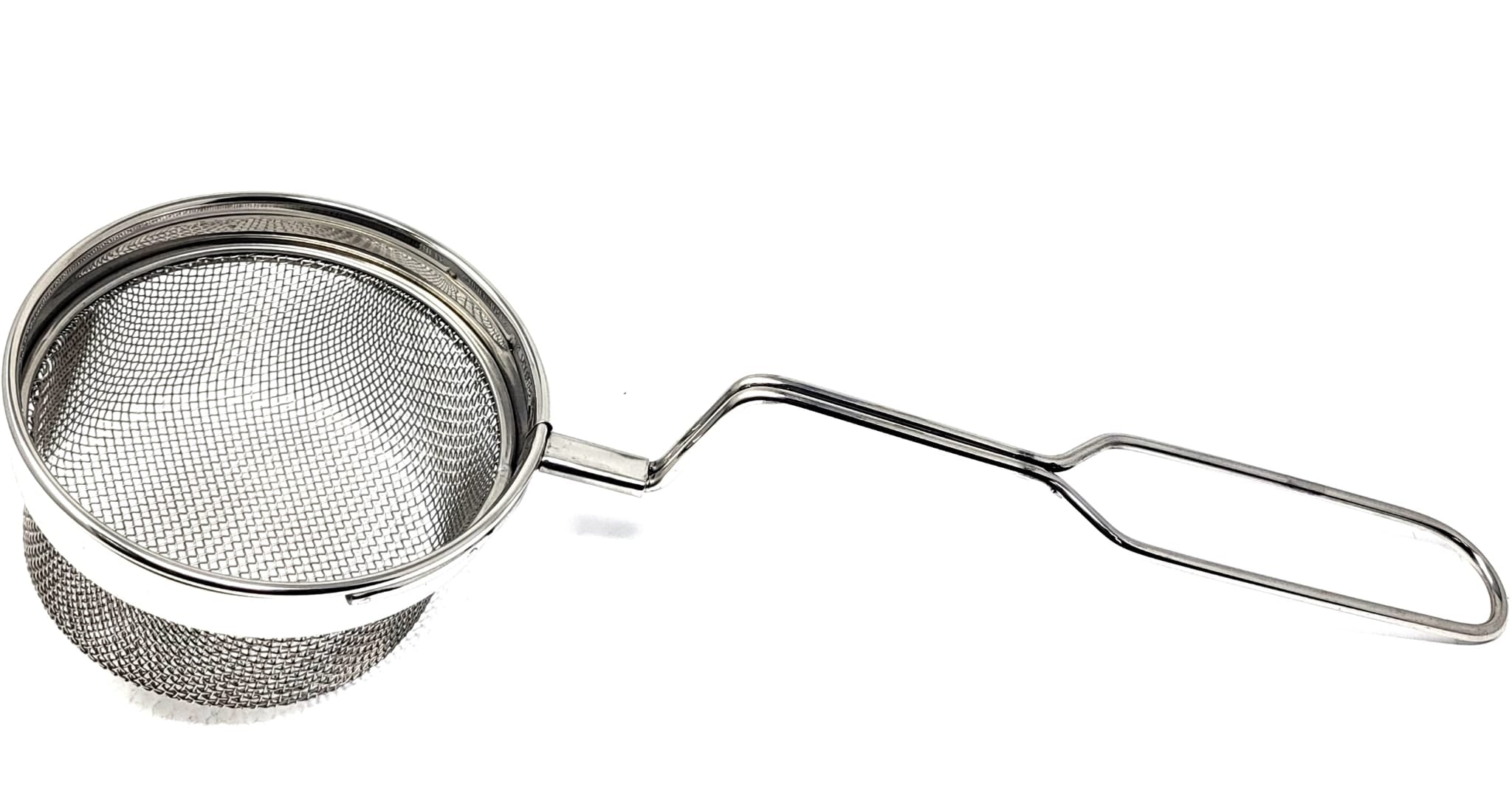 Premium Stainless Steel Puri Strainer & Deep Fry Oil Filter - Fine Mesh Size 2 for Indian Cooking, Commercial Kitchens & Home Use - Perfect for Filtering Oil, Making Puri, Jalebi & Other Fried Snacks