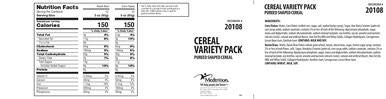 Organic Café Puree® Cereal Variety Pack - 3 oz (24 Count) - Healthy Breakfast Cereal for Kids & Adults - Perfect for Home, Office & Travel Snacking