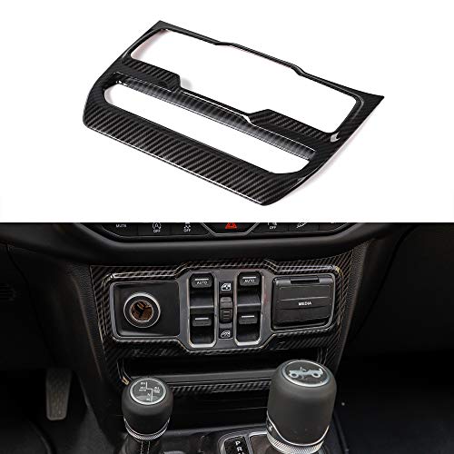 Carbon Fiber Grain Window Lift Adjust Panel