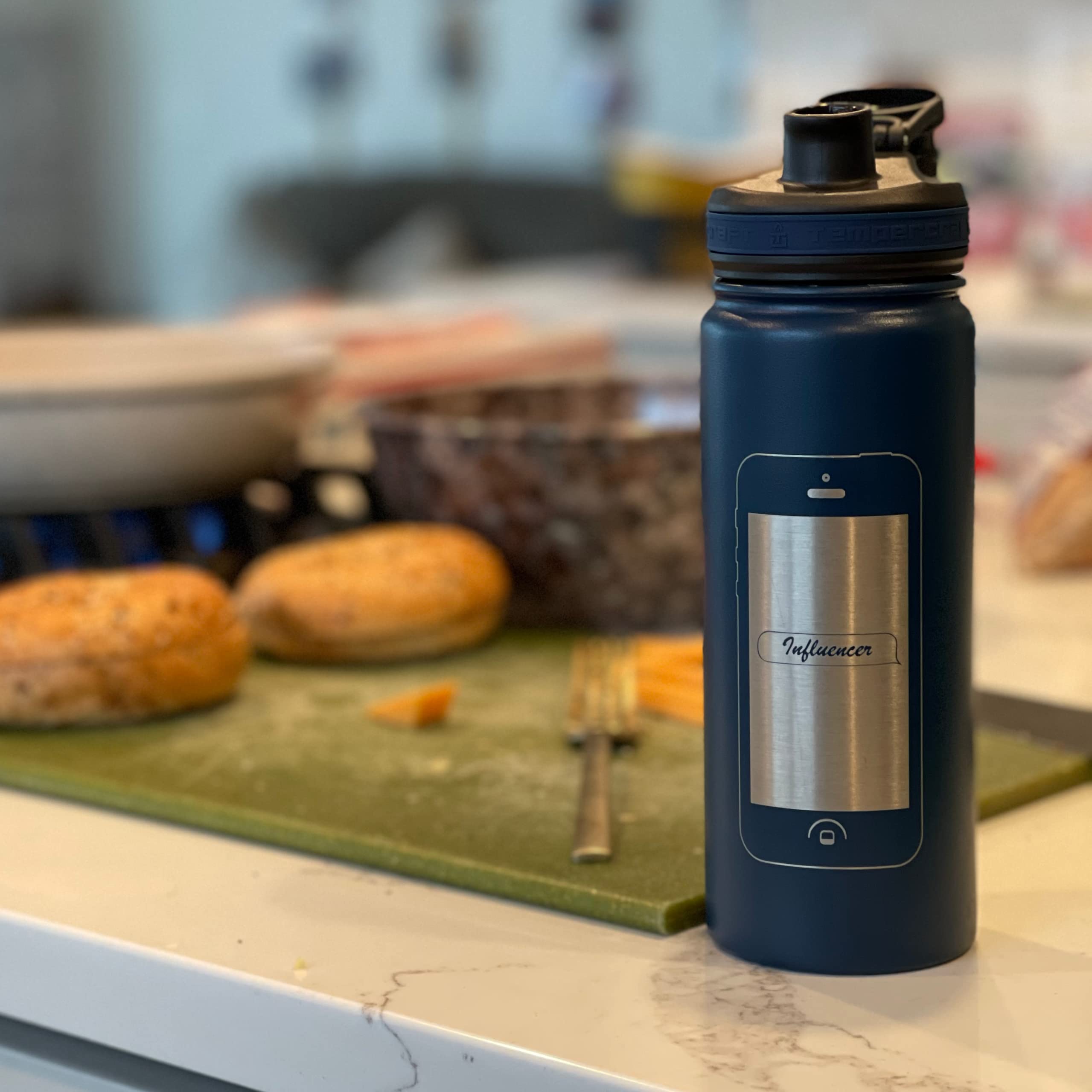 18 oz Vacuum Insulated Stainless Steel Sport Water Bottle - Double-Walled, Leak-Proof, Wide Mouth Design with Custom Laser Engraving Options | Perfect for Gym, Hiking, Camping & Outdoor Activities