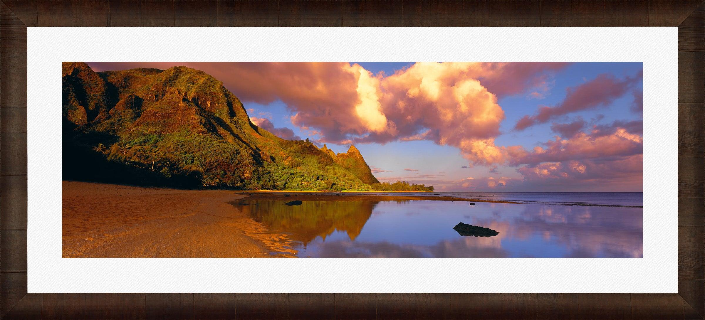 Na Pali Reflections - Stunning Hawaiian Landscape Wall Art for Home & Office Decor | Perfect for Living Room, Bedroom, or Gift