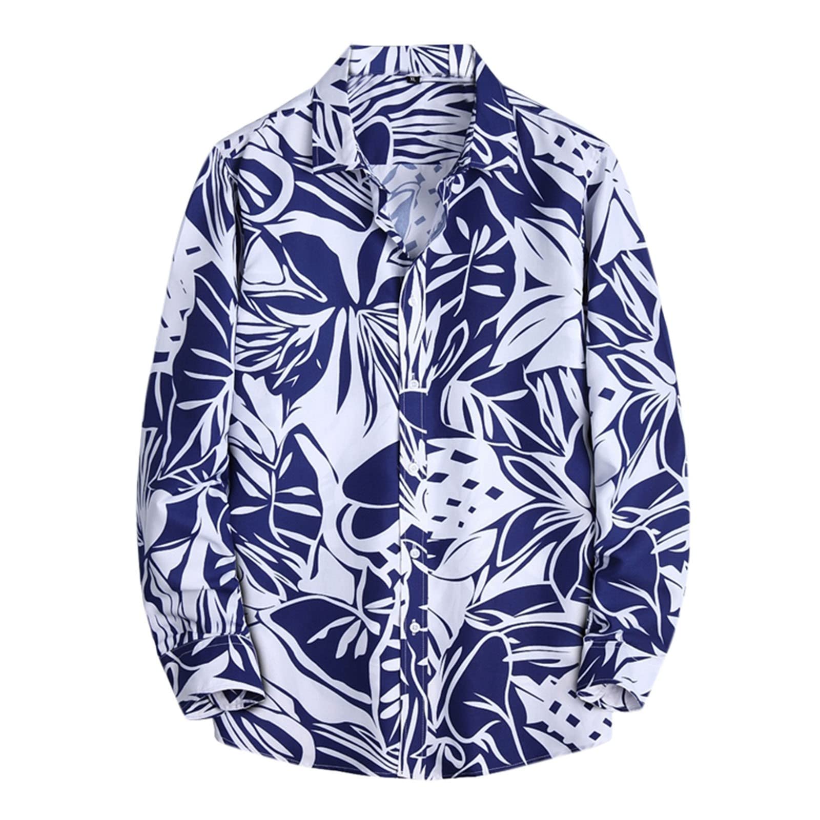 Men's Slim Fit Long Sleeve Button Down Shirt - Hipster Paisley Print Dress Shirt for Athletic Muscle Look | Perfect for Casual Wear, Office & Date Nights