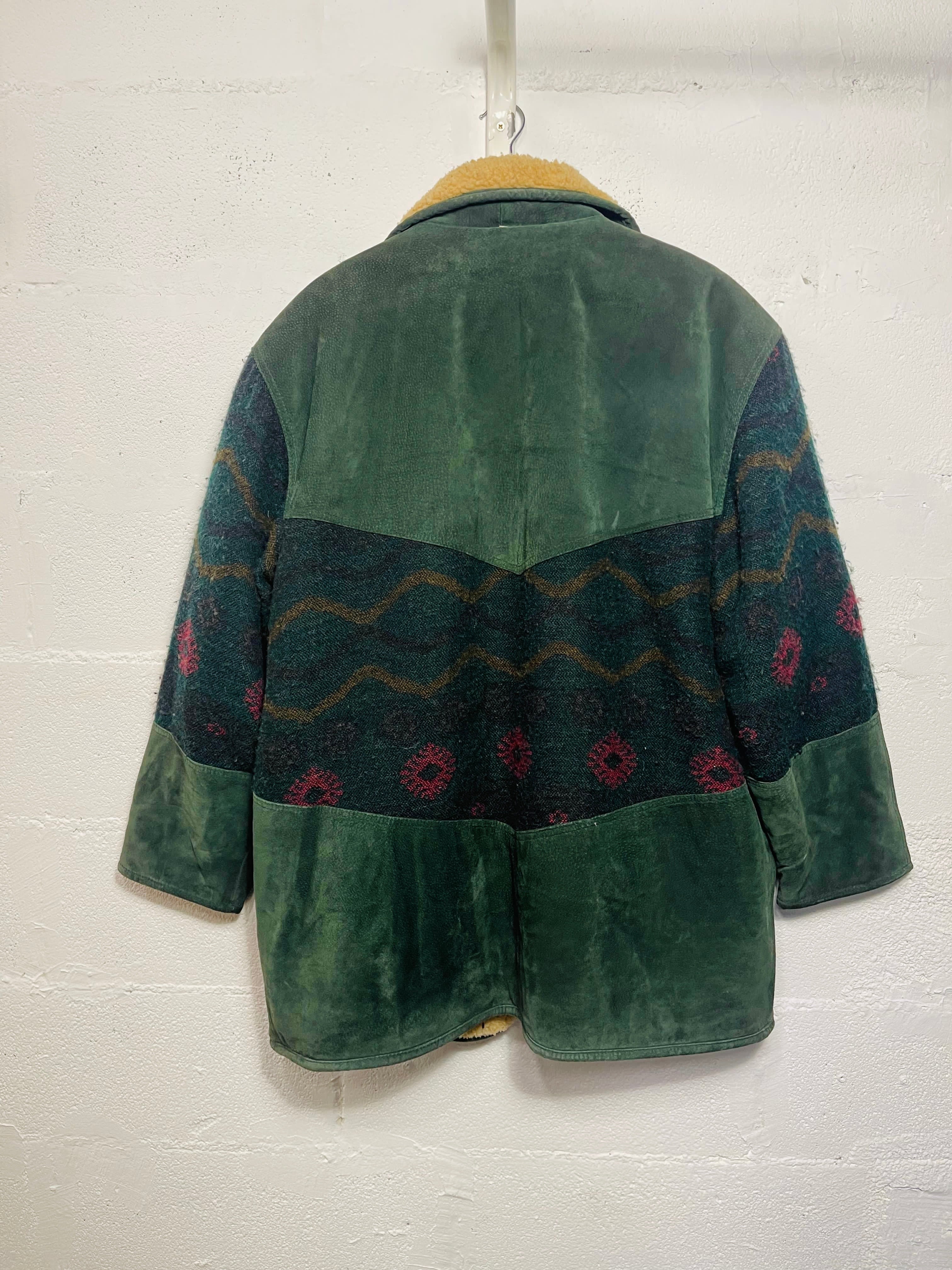 Navajo Style Women's Winter Coat - Warm Fleece Lined Jacket with Hood for Outdoor Activities and Casual Wear