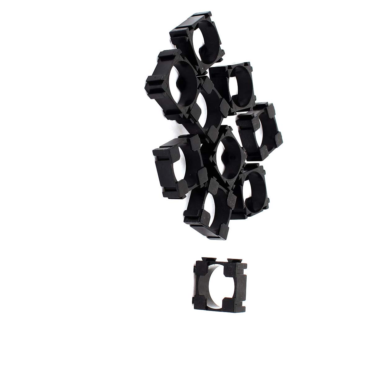10 Pcs 18650 Lithium Battery Holders - DIY Power Strips & Battery Pack Accessories - Perfect for Electronics Projects, Flashlights, and Portable Chargers