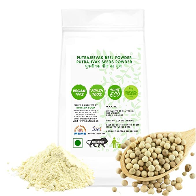 Putrajeevak Beej Powder (250g) - 100% Pure Putrajivak Seeds Powder for Fertility & Women's Health - Natural Ayurvedic Remedy for Conception & Hormonal Balance