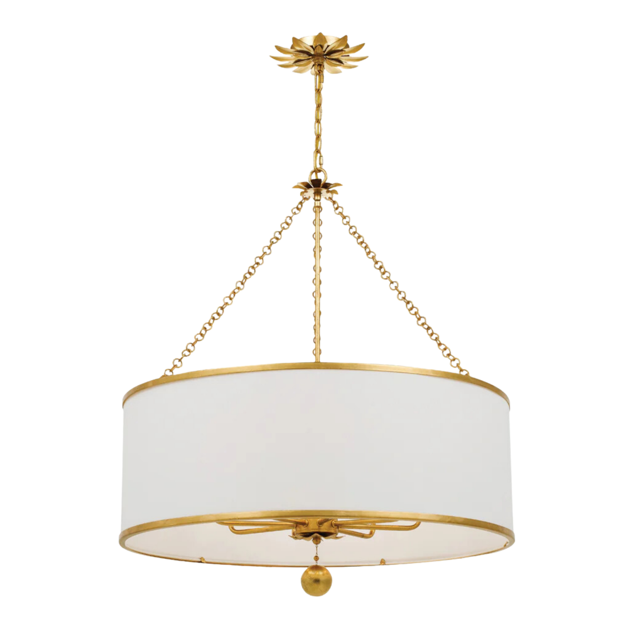 8-Light Crystal Broche Chandelier - Elegant Dining Room & Living Room Ceiling Light Fixture for Home Decor