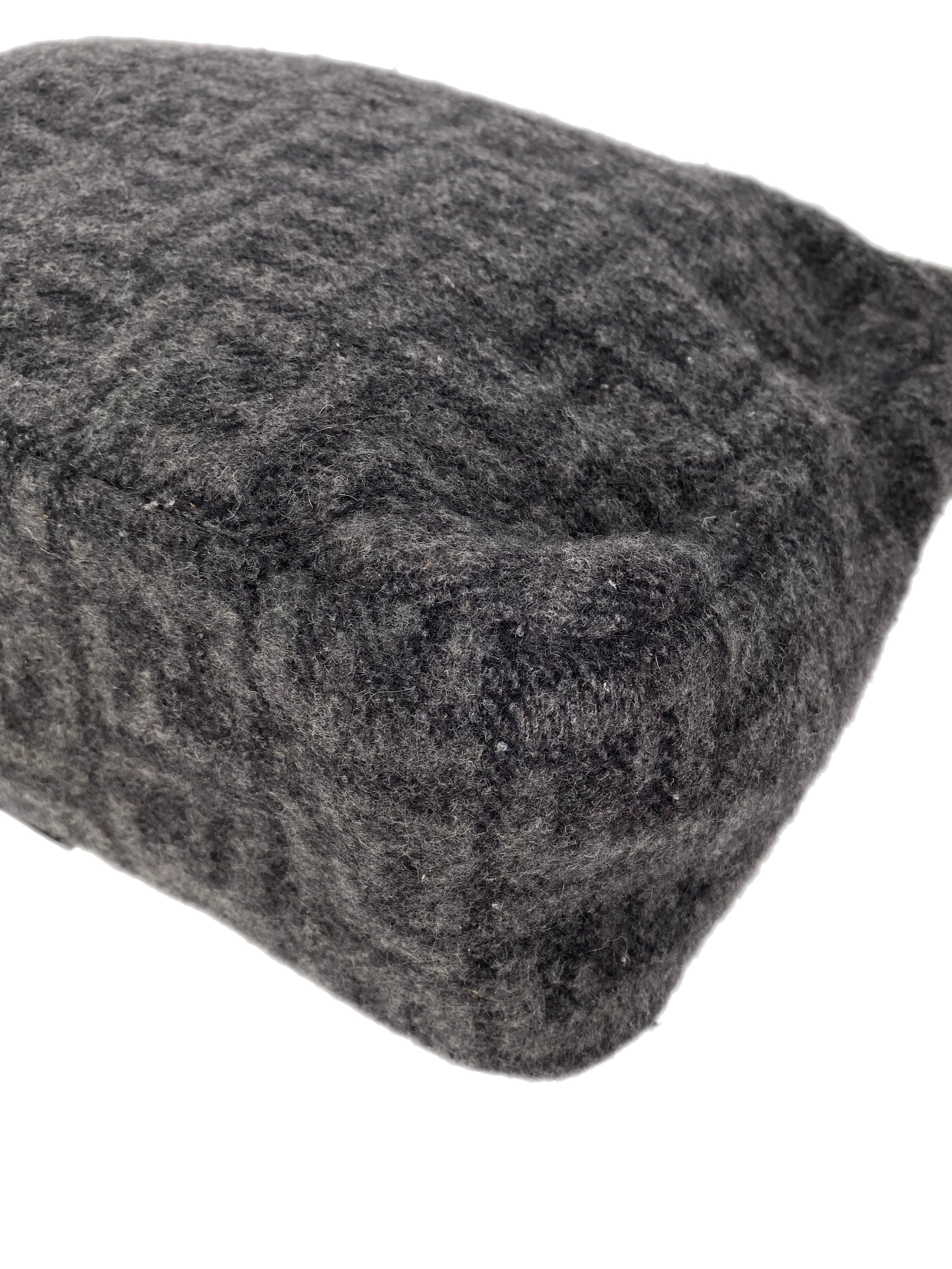 Fendi Black Wool Baguette Bag - Luxury Designer Shoulder Purse for Women | Perfect for Evening Parties, Date Nights & Special Occasions