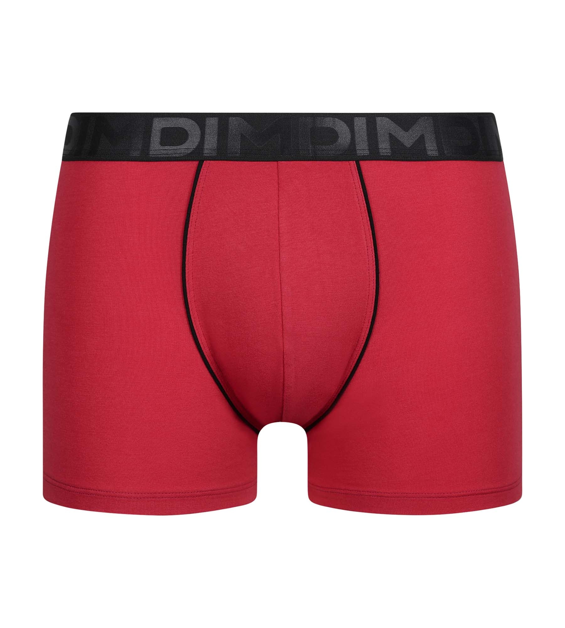 Men's Cotton Modal Boxer Briefs with Contrast Waistband - Rubis Dim Classic - Comfortable Underwear for Everyday Wear & Active Lifestyle