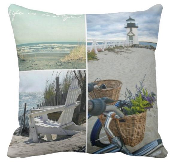 Beach Collage Collection - Coastal Wall Art Decor for Living Room, Bedroom & Office - Perfect for Beach House, Vacation Rental & Coastal Theme Decor