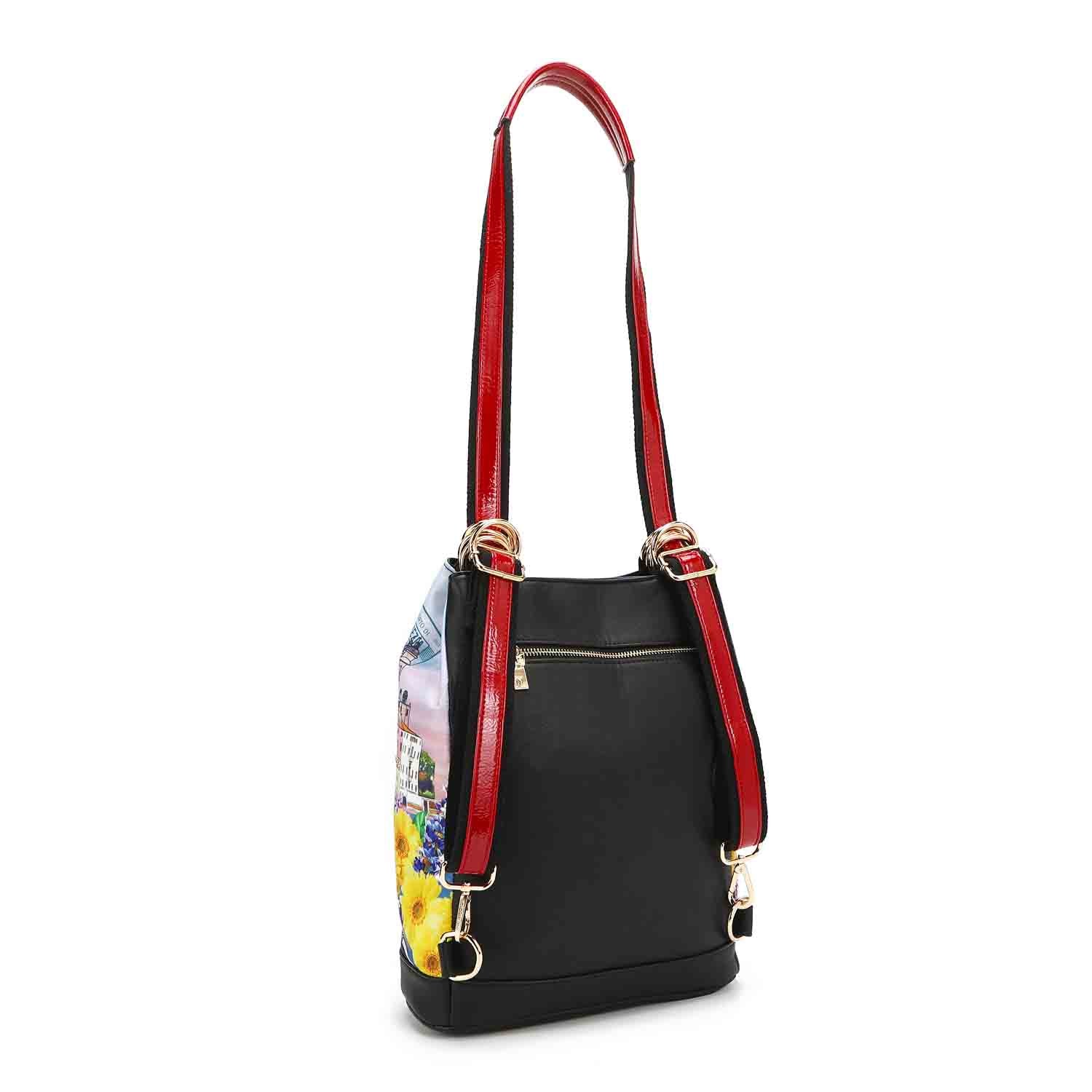 Durable Nylon Multifunctional Bucket Backpack for Travel, Hiking & Daily Use - Water-Resistant & Spacious Design