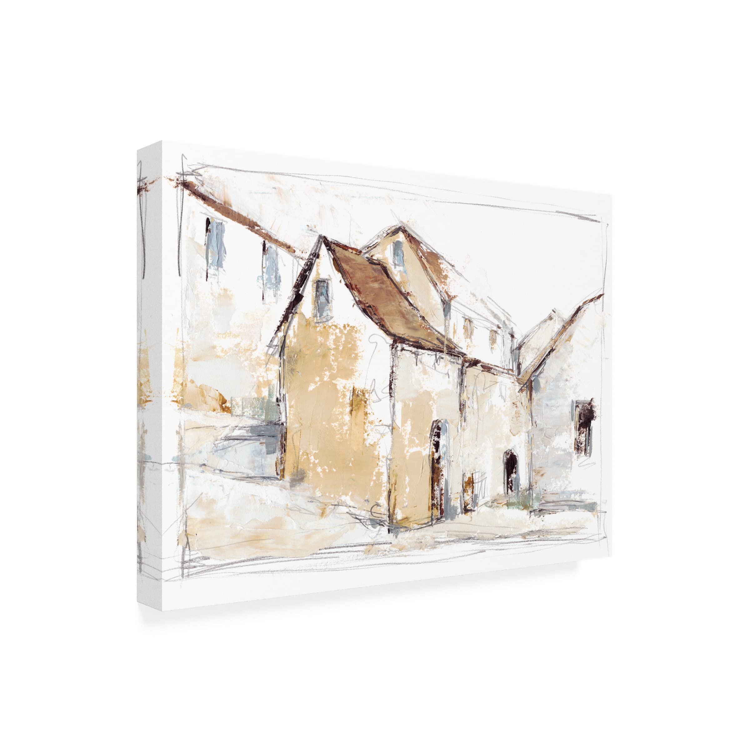 Trademark Fine Art 'Quiet Streets I' Canvas Wall Art by Ethan Harper - Perfect for Living Room, Bedroom & Office Decor