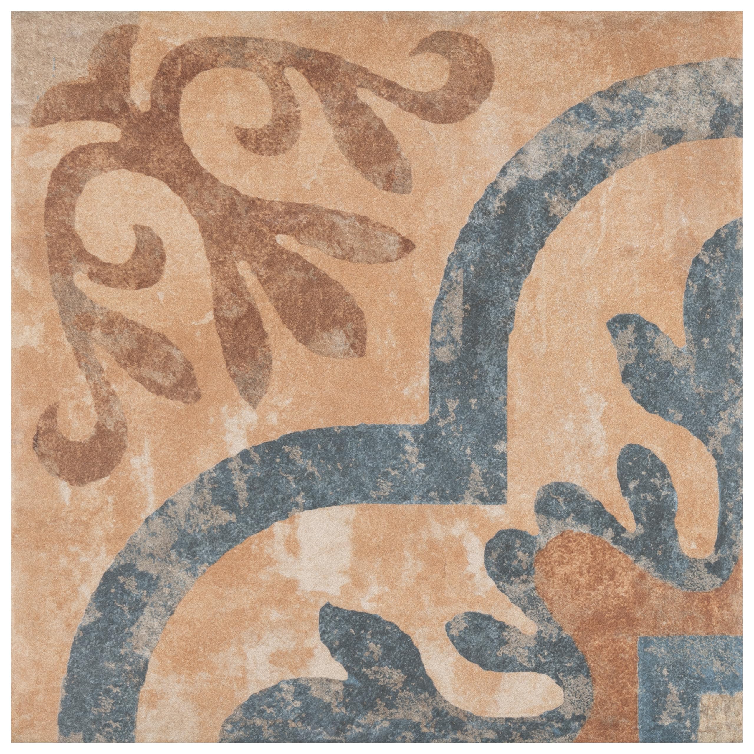 Merola Tile Americana Newton 8.75x8.75 Inch Porcelain Floor and Wall Tile - Perfect for Kitchen Backsplash, Bathroom Walls, and Entryway Floors