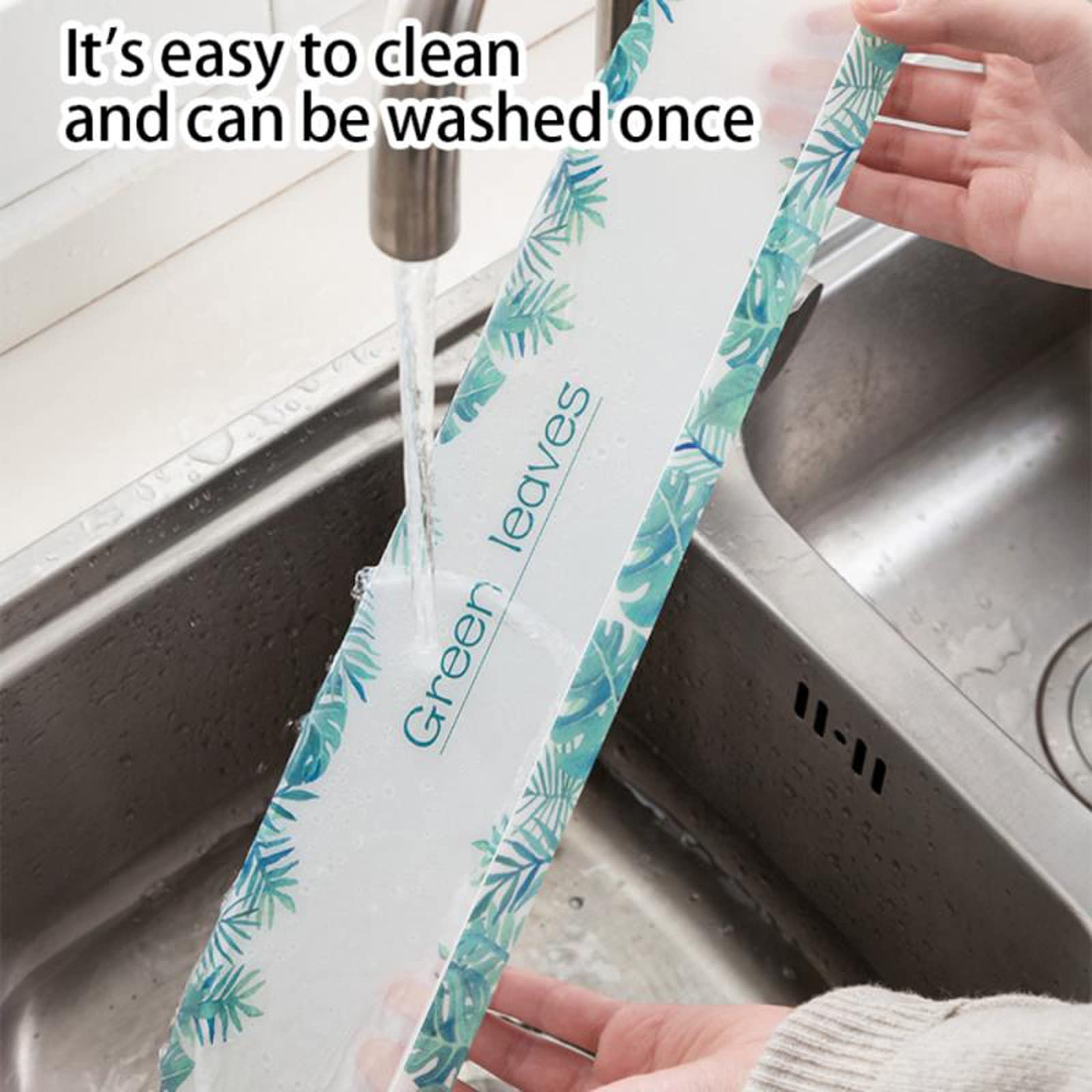 **Non-Slip Kitchen Sink Splash Guard & Absorbent Faucet Mat - 2 Pack, Green - Farmhouse & RV Sink Protector for Water Spills & Drying Dishes**    *(Perfect for Farmhouse, RV, or Home Kitchens - Prevents Water Splashes & Keeps Countertops Dry!)*
