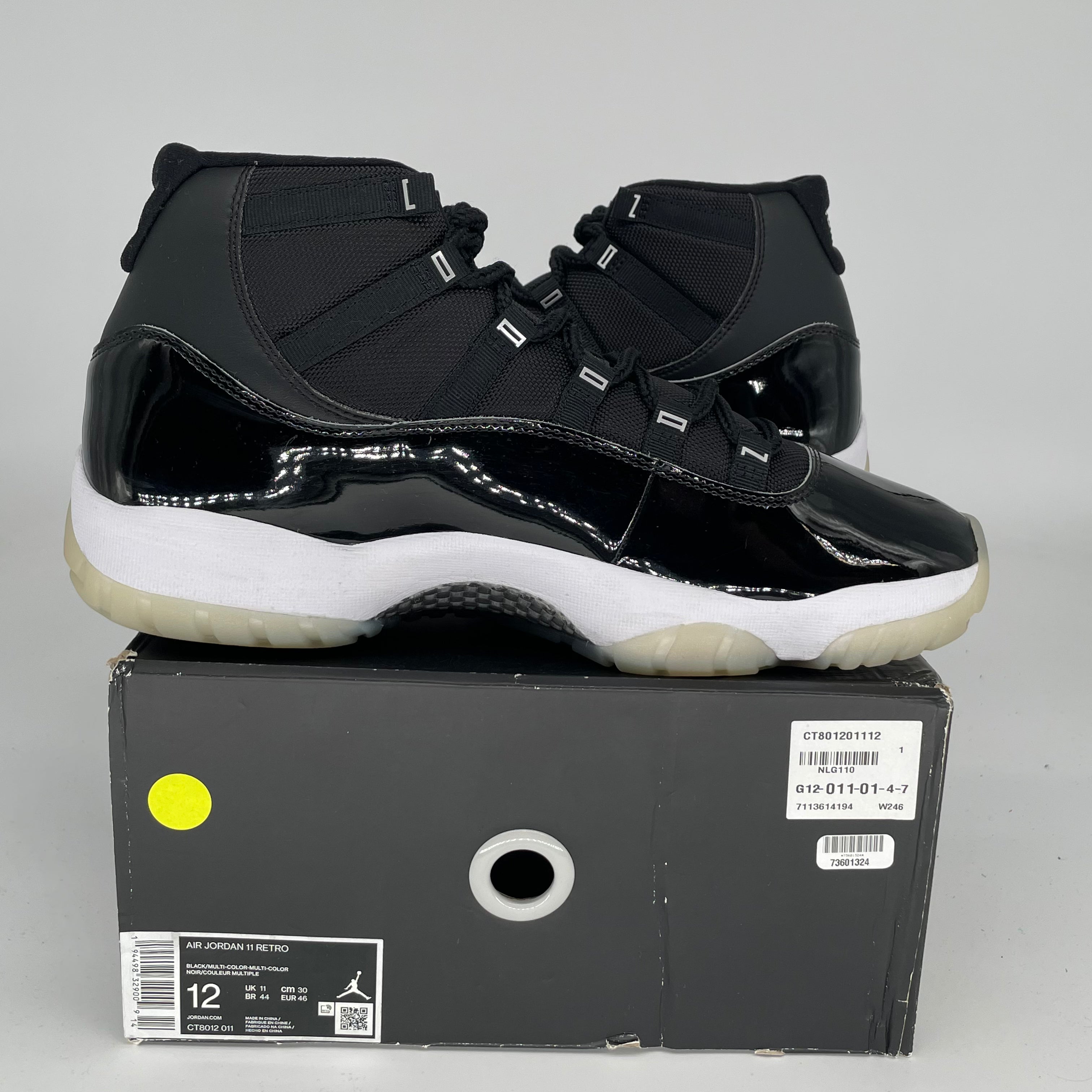 AIR JORDAN 11 JUBILEE Men's Basketball Shoes Size 12 - White/Black CT8012-011 | Perfect for NBA Games, Streetwear & Sneaker Collection