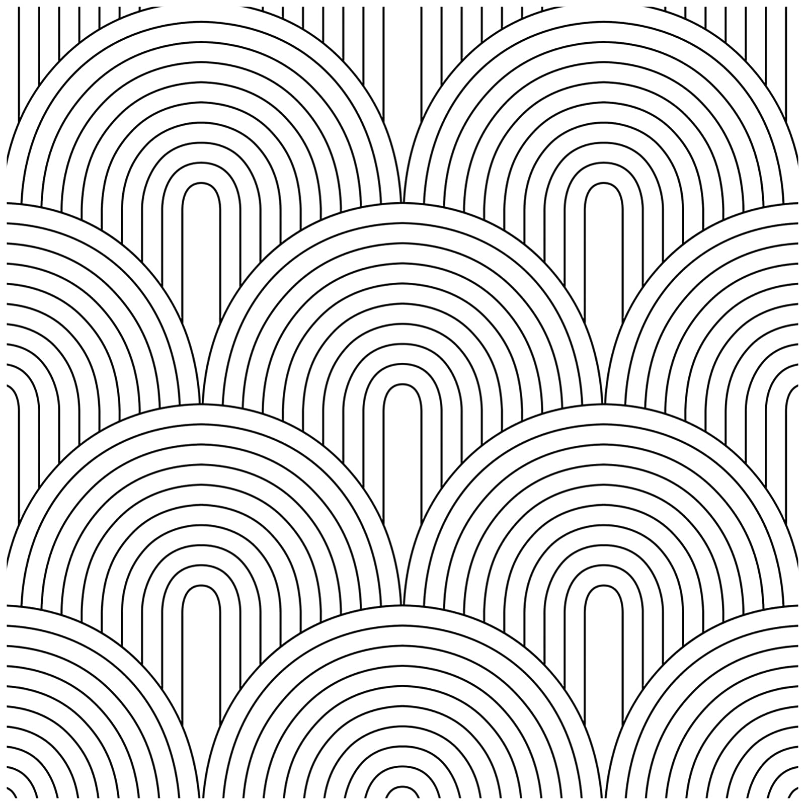 HAOKHOME Peel and Stick Wallpaper - Abstract Rainbow Black & White Removable Self-Adhesive Contact Paper - 17.7in x 32.8ft - Perfect for Home, Bathroom, Bedroom, Kitchen & Office Decor