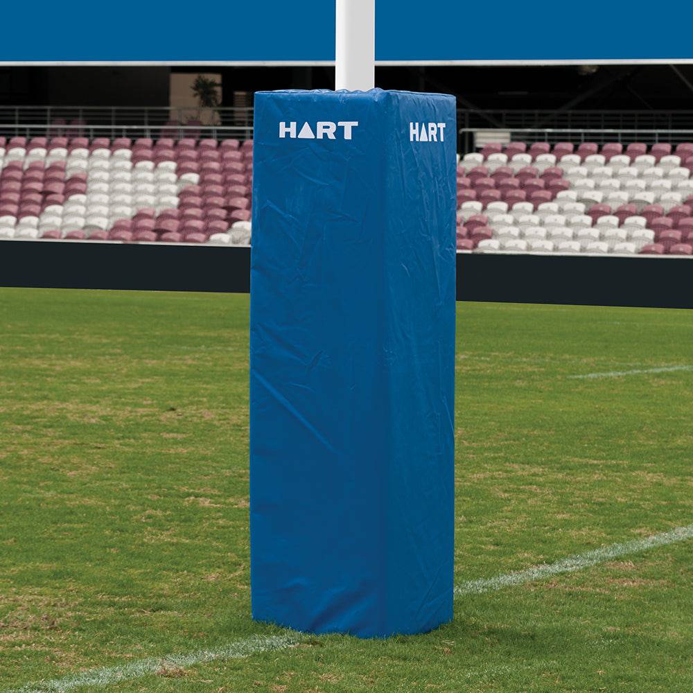 HART Square Rugby Post Pads - 50cm (Set of 4) - High-Density Foam Padding for Rugby Goal Posts - Perfect for Training, Matches & Field Safety
