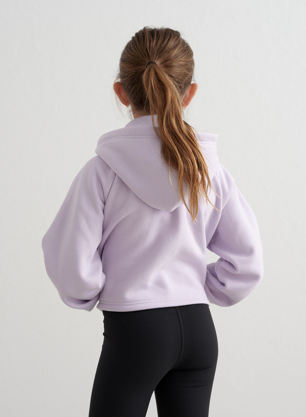 Pale Lavender Zip-Up Hoodie for Women - Soft & Stylish Pullover Sweatshirt for Casual Wear, Gym, and Outdoor Activities