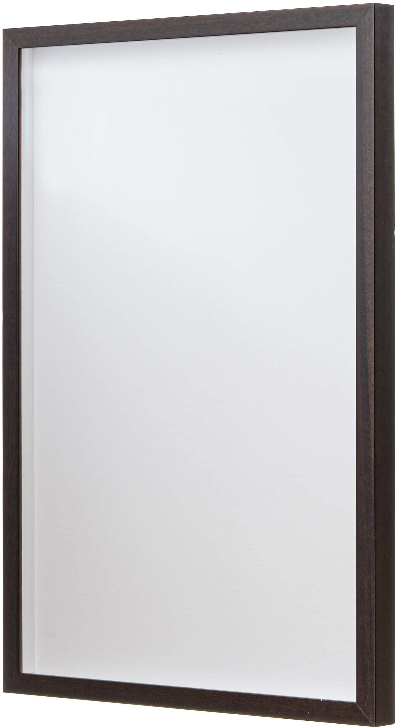 20x24 Shadow Box Frame - Traditional Cherry Brown Wood Display Case with 1