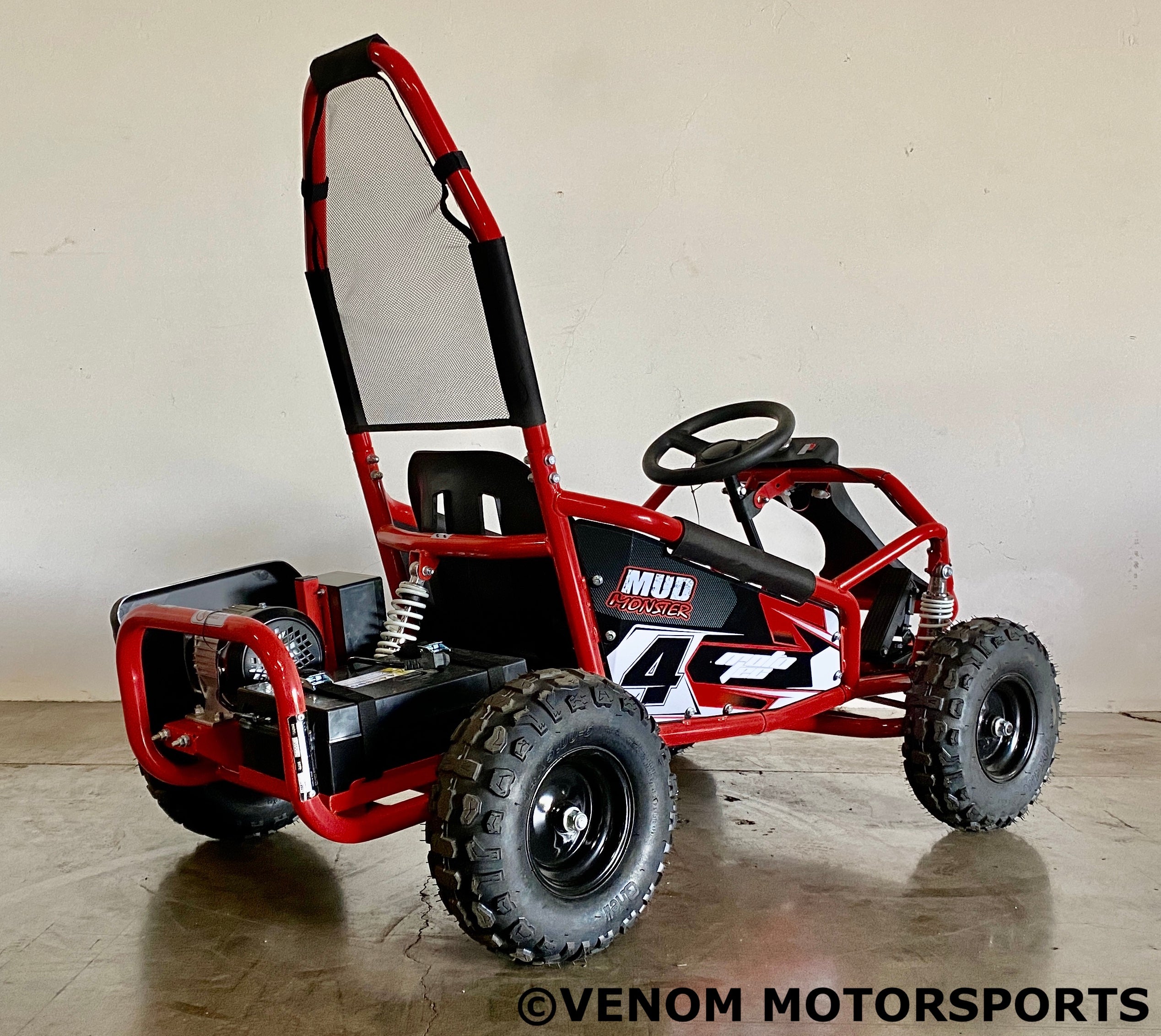 Venom Mud Monster Kids Go Kart - 1000W 48V Electric Dune Buggy for Off-Road Adventure | Perfect for Backyard, Trail & Sand Dune Riding
