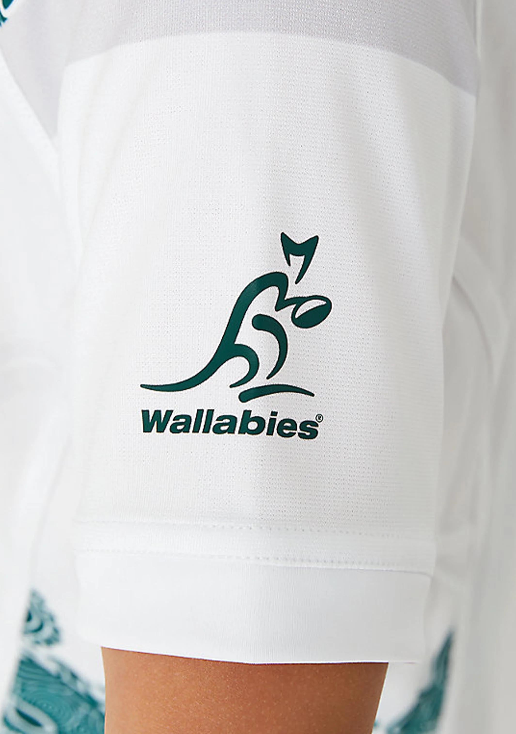 ASICS Kids Wallabies RWC23 Replica Alternate Rugby Jersey - Official Licensed Team Uniform for Youth Rugby Games & Fan Support