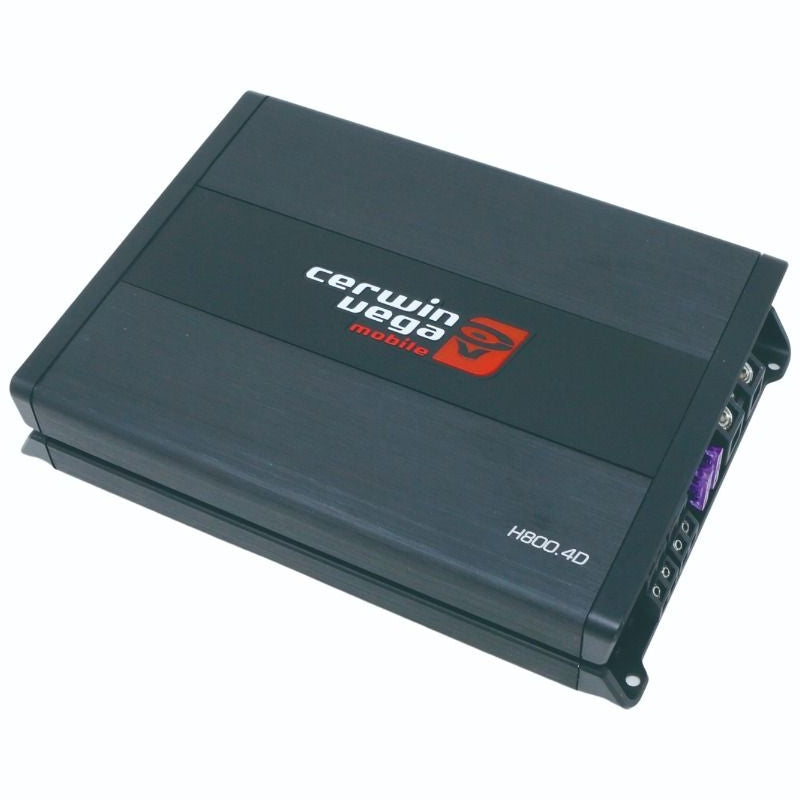 Cerwin Vega H800.4D HED 4-Channel Digital Car Amplifier - High Power 800W RMS for Car Audio Systems, Home Theater & Marine Use
