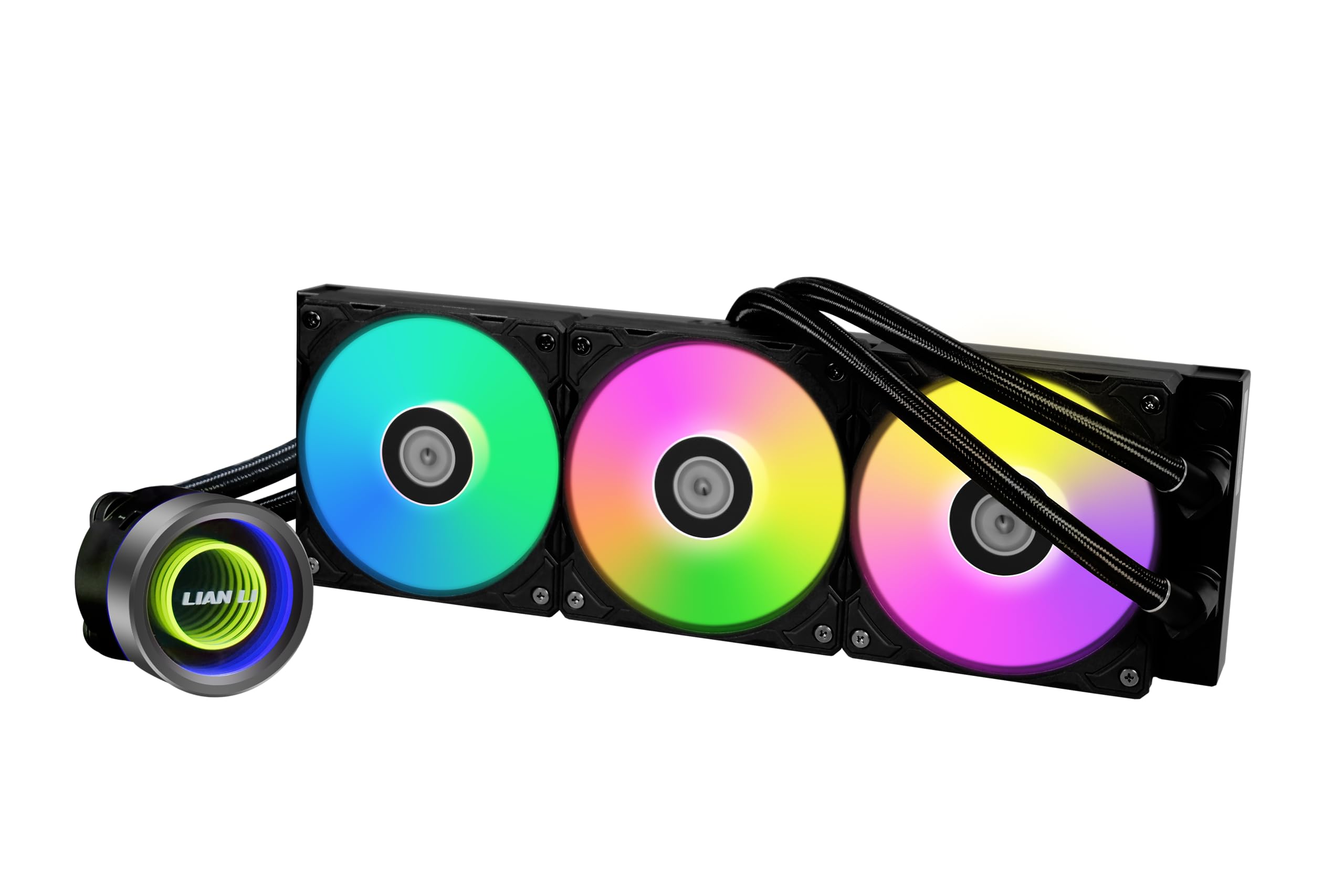 Lian Li Galahad II Trinity 360mm AIO RGB CPU Liquid Cooler - High Performance Black Water Cooling System for Gaming PC & Workstation Builds