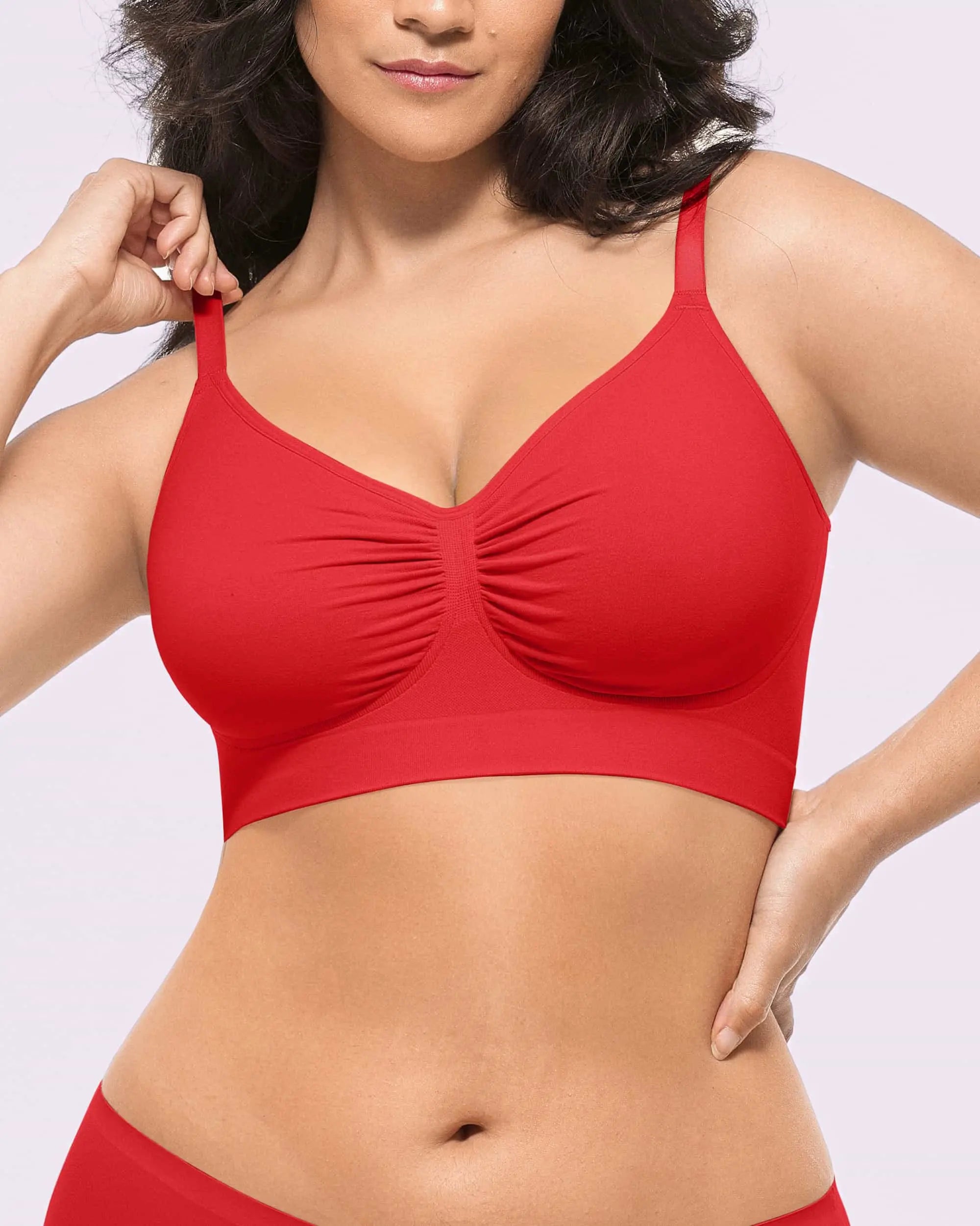 Wireless Comfort Bra - Seamless Unlined Support for Everyday Wear - Perfect for Yoga, Workouts, and Lounge Wear