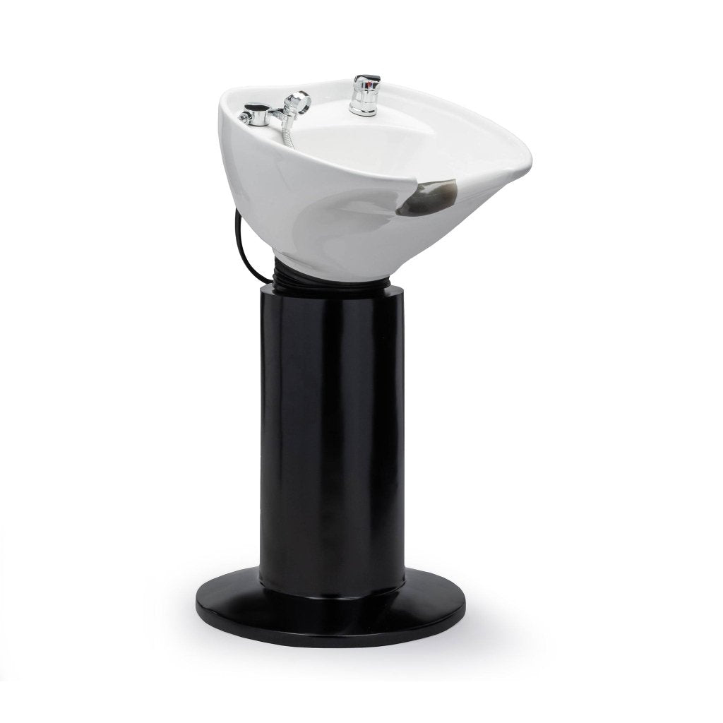 Lanvain® Professional Salon Shampoo Sink Unit Station 206 - White or Black for Hair Washing & Styling | Perfect for Beauty Salons, Barber Shops & Home Use