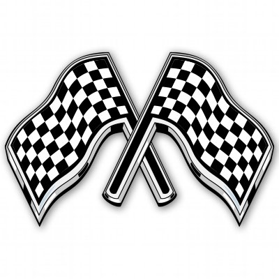 AK Wall Art Racing Flags Pair Vinyl Sticker - Decorative Car, Phone & Helmet Stickers - Choose Your Size - Perfect for Motorsport Fans, Bedroom Decor & Vehicle Customization