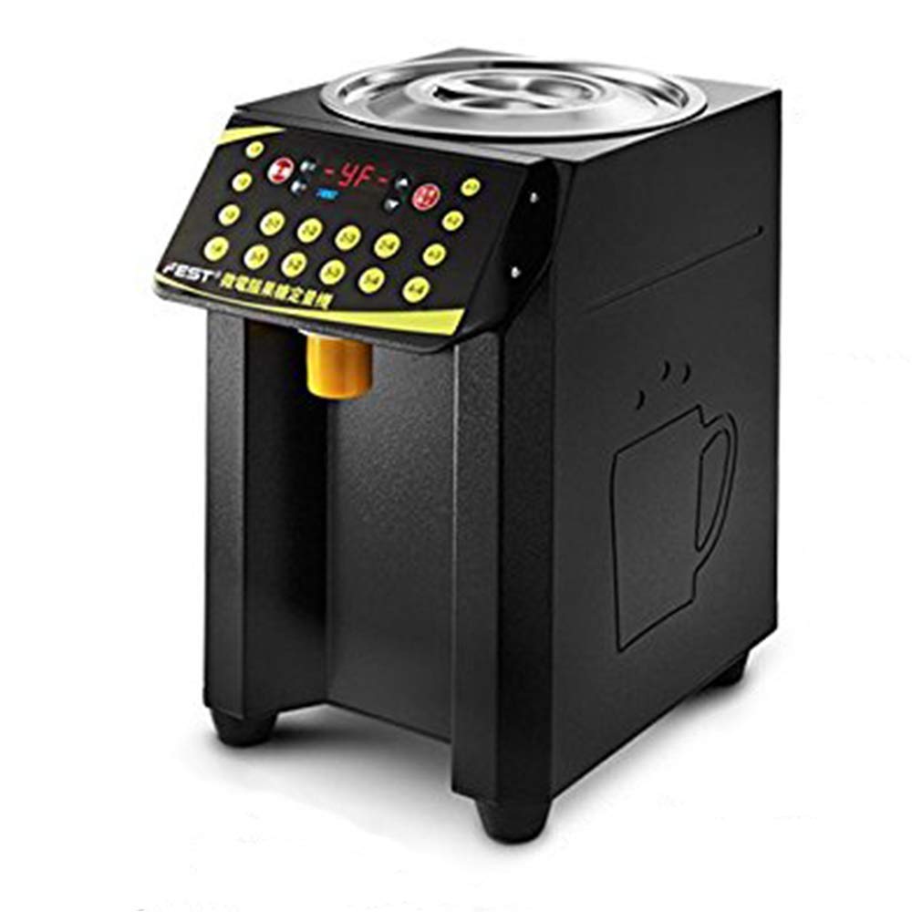 110V Stainless Steel Syrup Dispenser for Bubble Tea - Fructose Quantitative Machine with Removable Nozzle for Easy Cleaning | Perfect for Coffee Shops, Bubble Tea Stores, and Dessert Bars