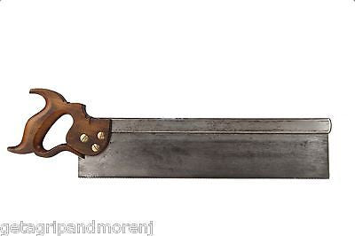 Hammacher Schlemmer Premium 15-Inch Dovetail Backsaw - Professional Woodworking Hand Saw for Fine Joinery & Cabinet Making - Perfect for NYC Woodworkers & DIY Projects