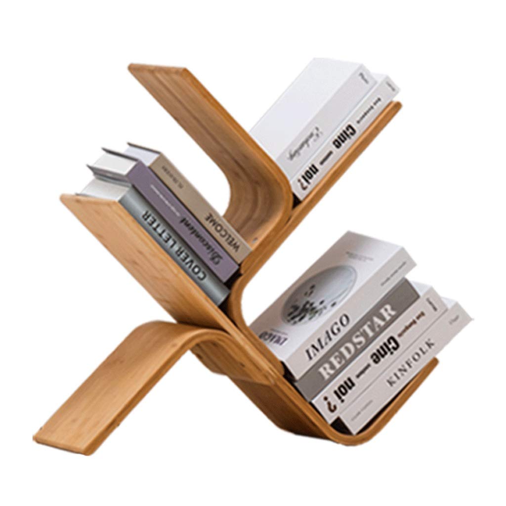 Natural Bamboo 3-Tier Desk Bookshelf Organizer - Multipurpose Storage Rack for Office Supplies, Books & Home Decor | Perfect for Home Office, Study Room & Workspace Organization