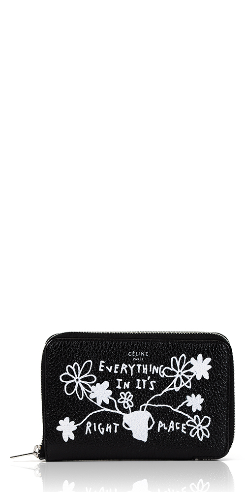 Hand Painted Zip Wallet for Women - Genuine Leather RFID Blocking Wallet with Zipper Closure - Perfect for Travel, Shopping, and Everyday Use