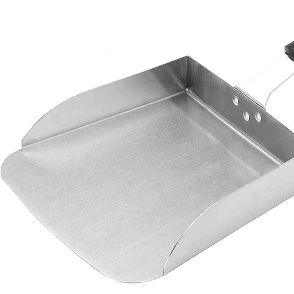 Premium Stainless Steel Griddle Scraper & Spatula Set - Heavy Duty Flat Top Grill Accessories for Burgers, Pancakes, Stir Fry - Commercial Grade Food Turner & Scoop for Professional Kitchens & Outdoor BBQ