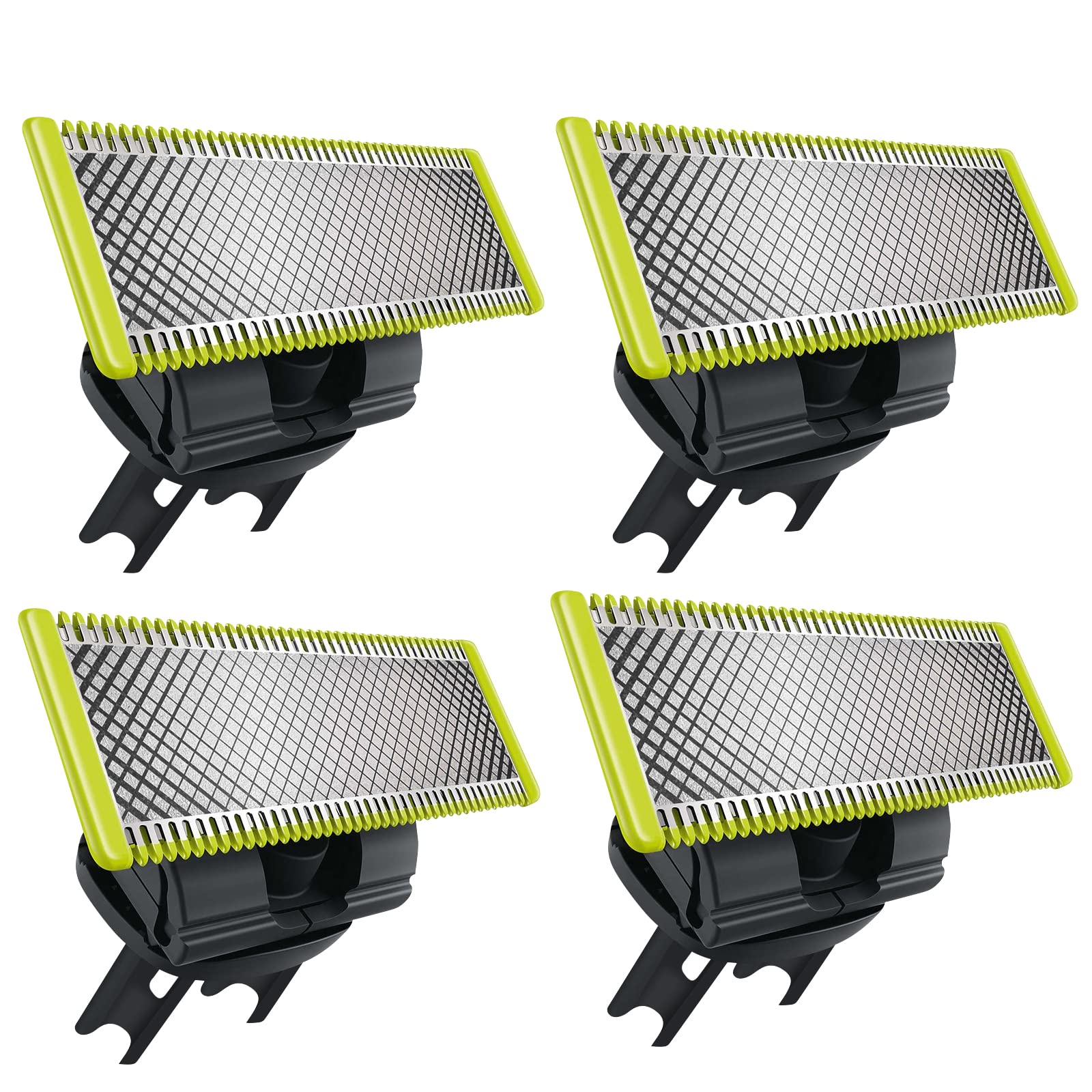 4Pcs Replacement Foil Shaver Heads for Philips Norelco One Blade QP230/80 - Compatible with QP230/80 Replacement Blades - Perfect for Men's Facial Hair Trimming & Grooming at Home or Travel