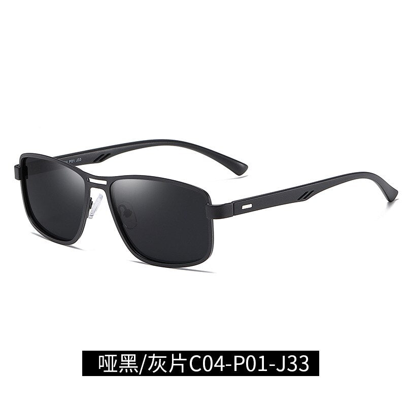 Bclear Polarized Sunglasses for Men - Lightweight Alloy Frame, UV Protection, Full Rim Design - Perfect for Driving, Fishing & Outdoor Activities