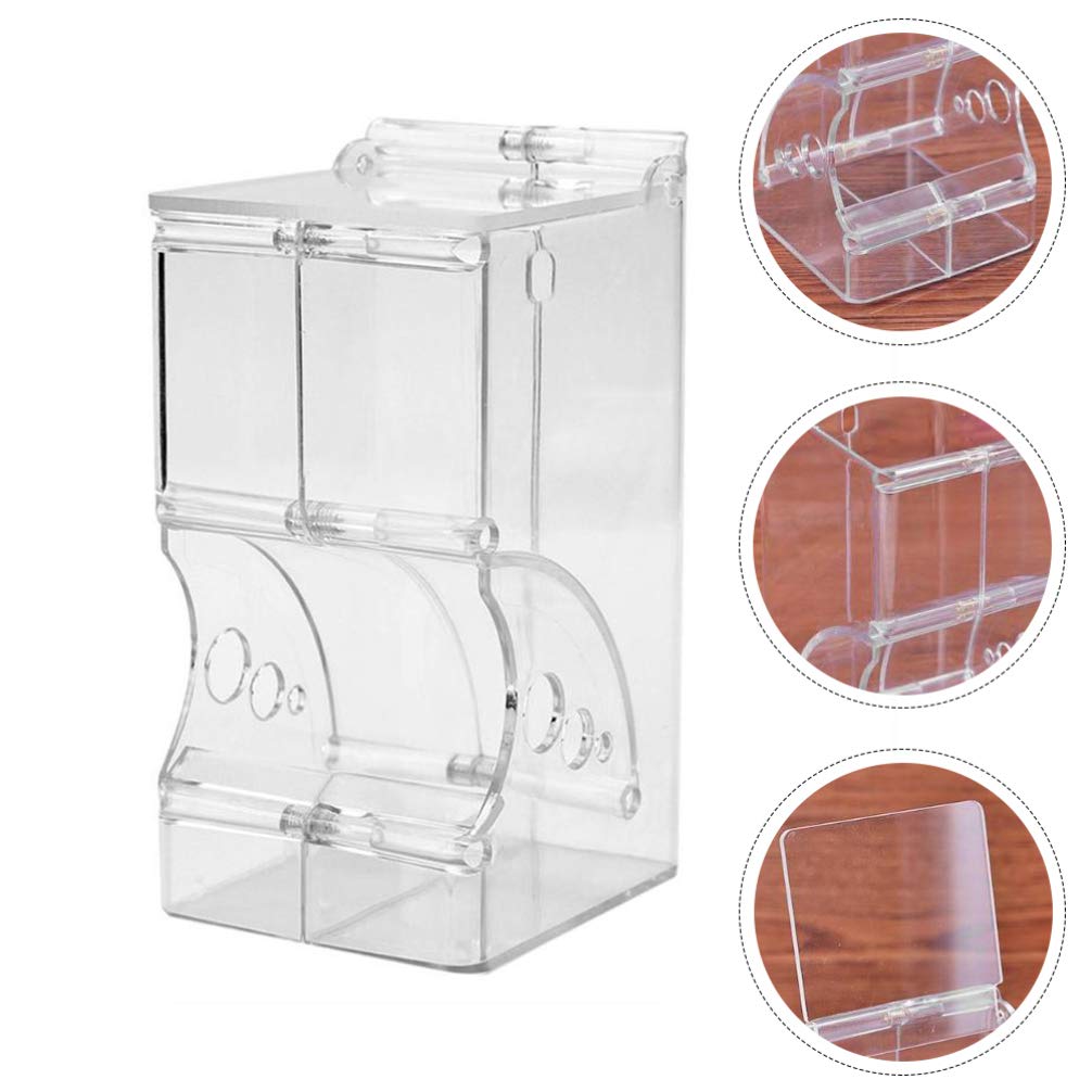 Automatic Transparent Small Animal Food Dispenser - Hamster Feeder, Rabbit Feeder, Guinea Pig Feeder for Chinchilla & Bunny | Perfect for Cage, Hutch & Pet Travel Accessories