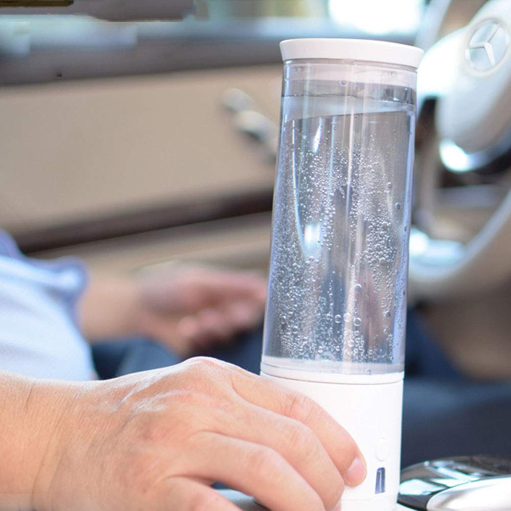 **Portable USB Rechargeable 450ml Glass Hydrogen Water Bottle – Alkaline Energy Flask for Anti-Aging & Antioxidant Rich Hydrogen Water – Perfect for Travel, Gym, and Daily Hydration**