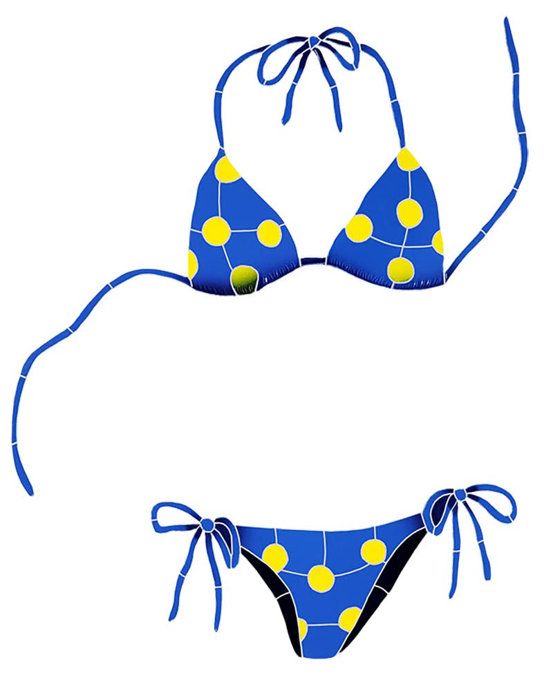 Blue Ceramic Bikini Swimming Pool Mosaic Tile (24