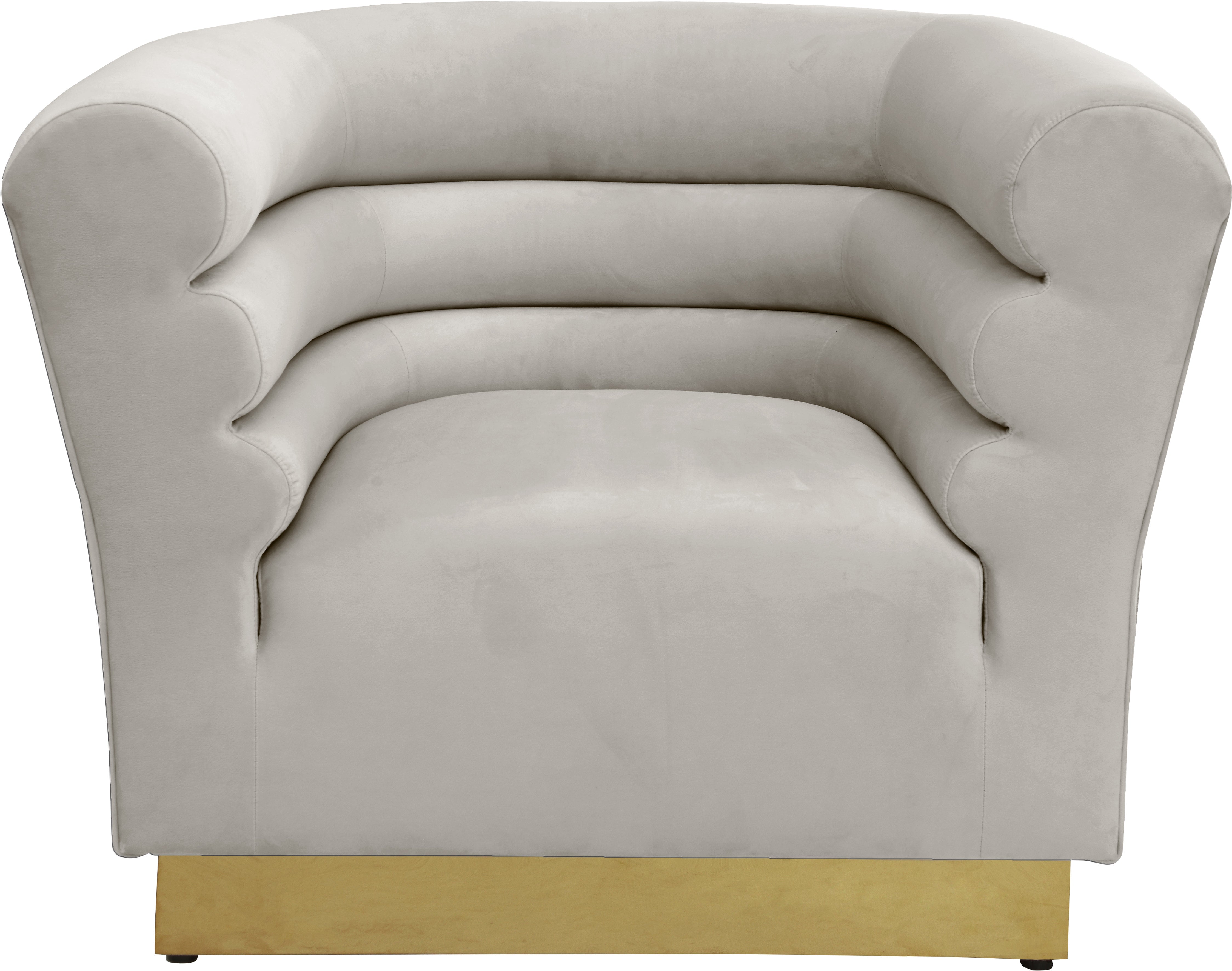 Bellini Velvet Chair - Modern Accent Armchair for Living Room, Bedroom & Office - Plush Upholstered Lounge Chair with Sturdy Metal Legs - Perfect for Home Decor, Reading Nook or Cozy Corner