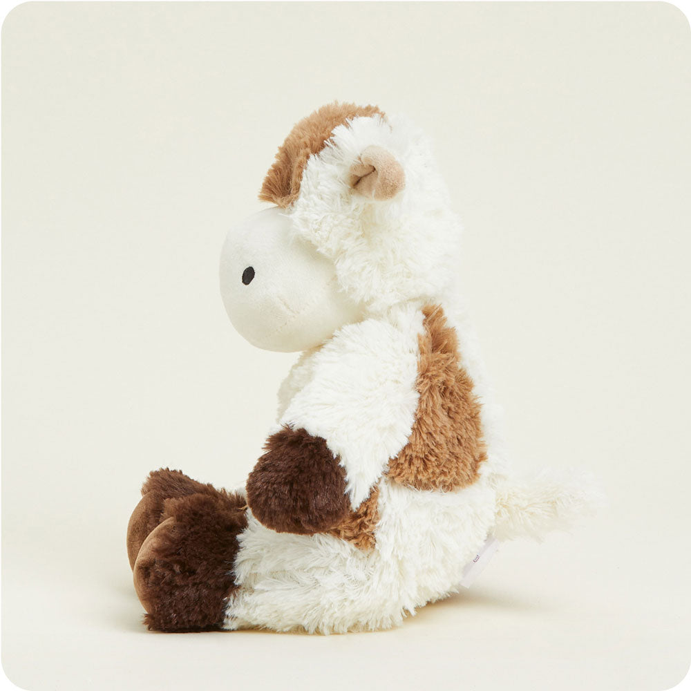 Weighted Heated Cow Stuffed Animal - Warmies Plush Toy for Stress Relief & Comfort | Perfect for Anxiety Relief, Warm Hugs, and Cozy Nights
