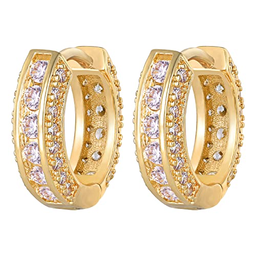 A-CZ 14K Gold 15.5mm