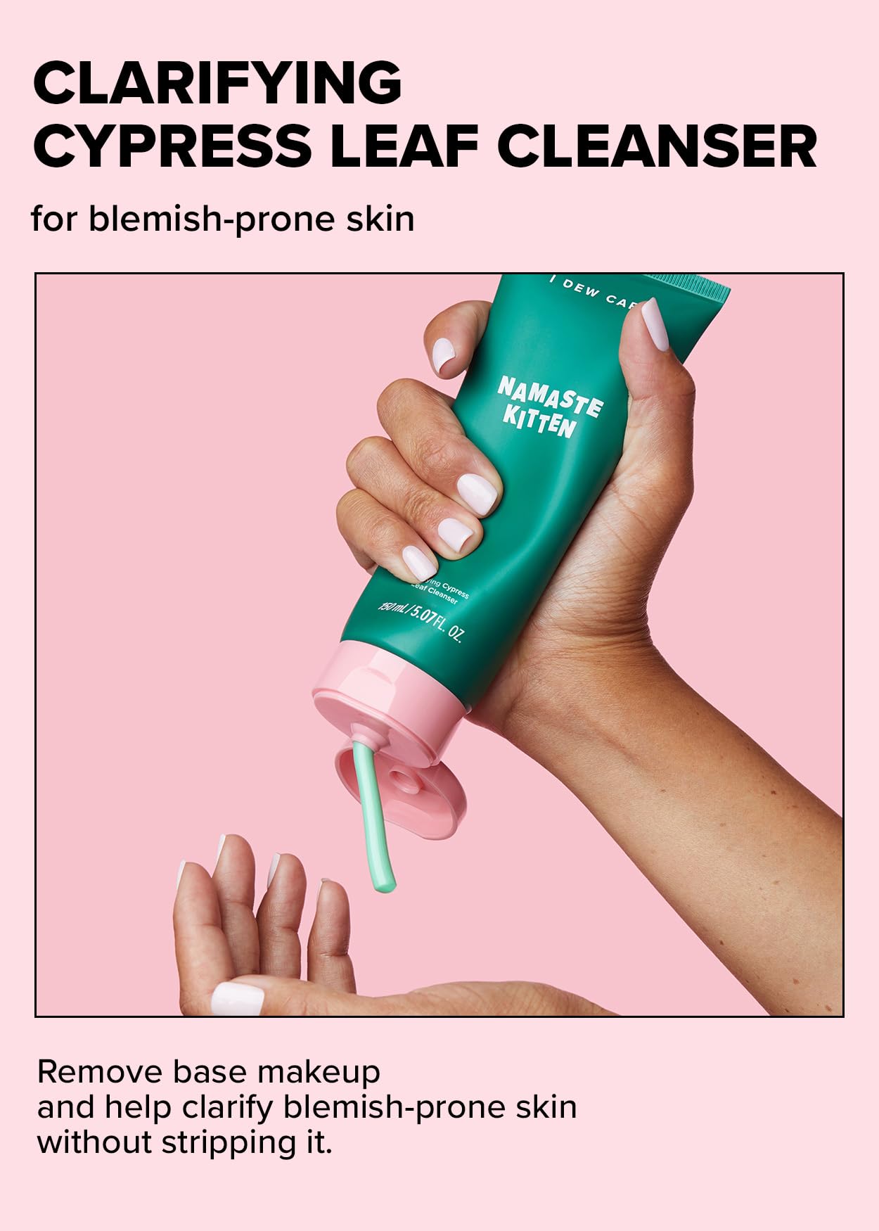 I DEW CARE Korean Acne Face Wash & Bubble Foam Maker Set - Namaste Kitten & Cat-ppuccino Bundle for Clear Skin | Gentle Cleansing & Exfoliating for Acne-Prone Skin | Perfect for Daily Skincare Routine & Spa-Like Experience at Home