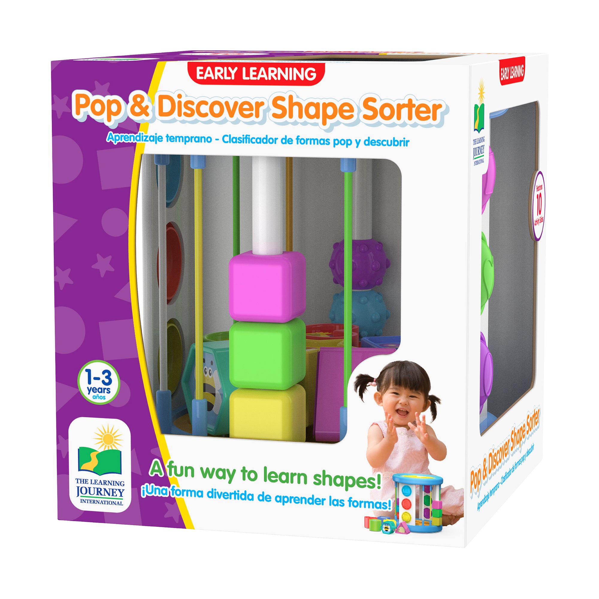 Early Learning Pop & Discover Shape Sorter - Multifunctional Sensory Toy for Toddlers | Educational Shape Matching Game for Babies 1-3 Years | Perfect for Montessori Learning & Sensory Development