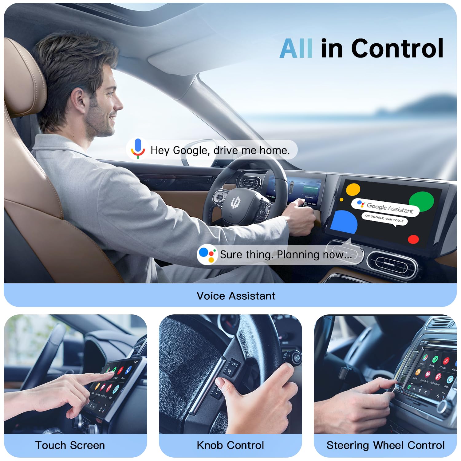 Wireless Android Auto Adapter - Plug & Play for Cars, Fast & Seamless Connection - Perfect for Commuting & Road Trips