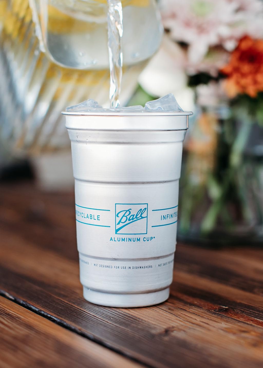Ball Aluminum Cup 9 oz - Recyclable & Reusable Party Cups with Logo - Bulk Pack of 645 Cups for Outdoor Events, BBQs, Camping & Tailgating