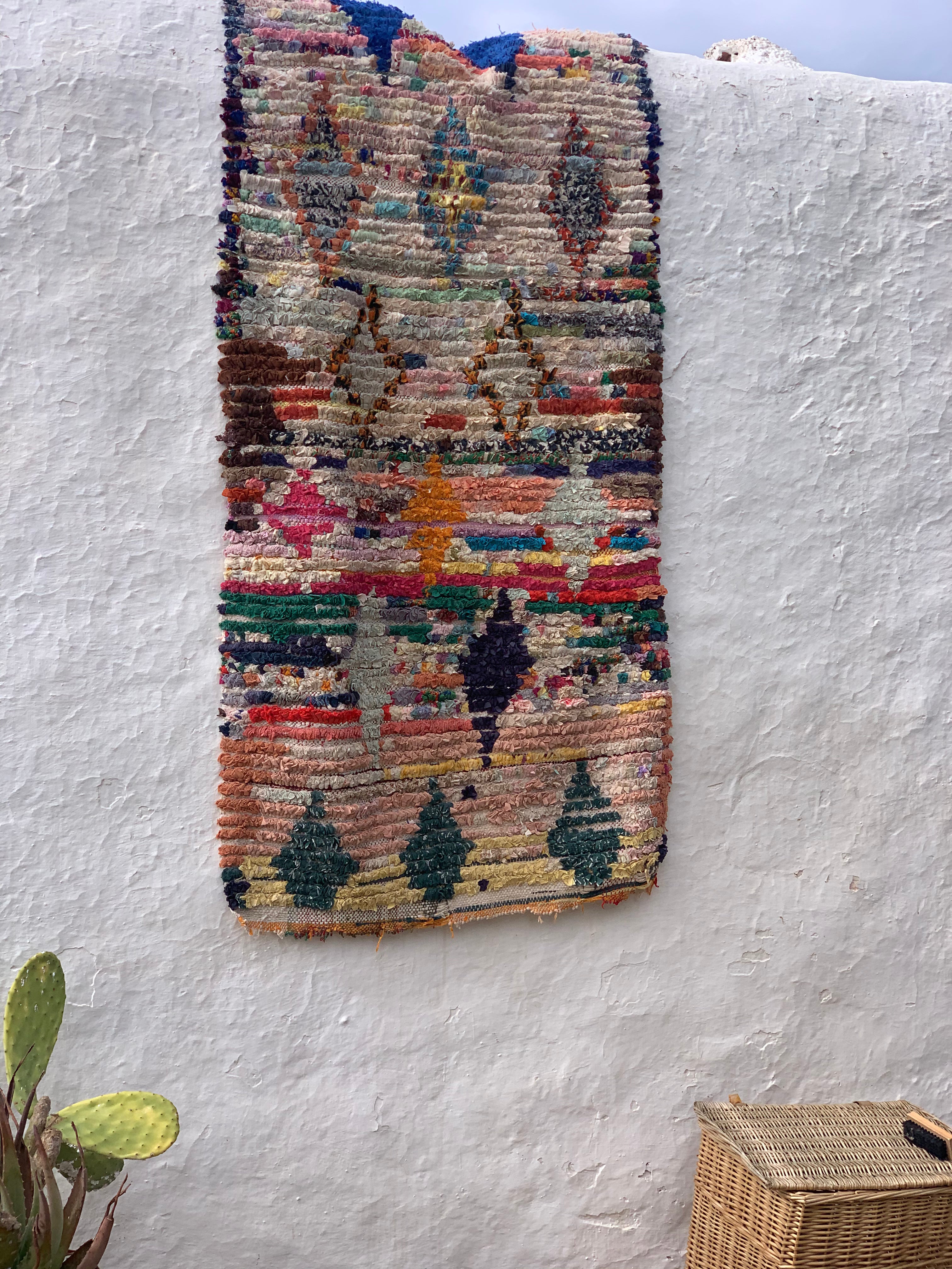 Handmade Berber Moroccan Carpet Rug - Abstract Design, 8' x 10' - Bohemian Home Decor for Living Room, Bedroom & Office