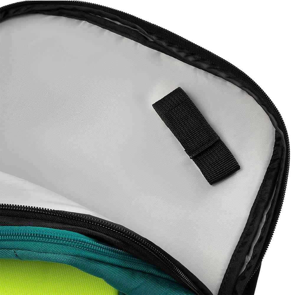 Dunlop SX Performance Backpack - Lightweight Durable Tennis Bag with Multiple Pockets, Teal/Yellow - Perfect for Tennis, Gym & Travel Accessories Storage