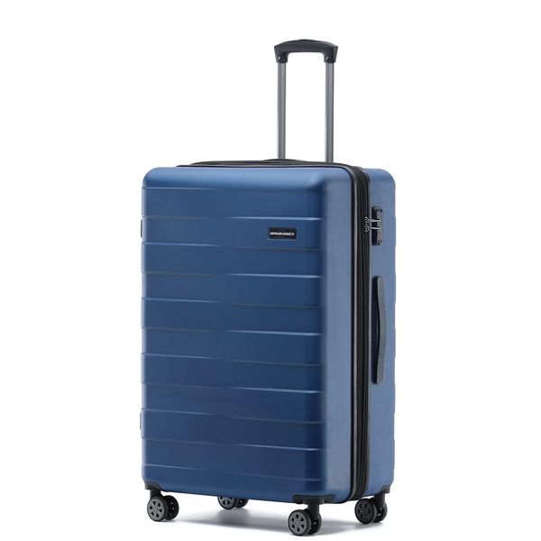 ALC250 3A VORTEX 3-Piece Luggage Set - Durable Spinner Suitcases with TSA Lock, Lightweight Blue Travel Luggage for Business Trips & Family Vacations