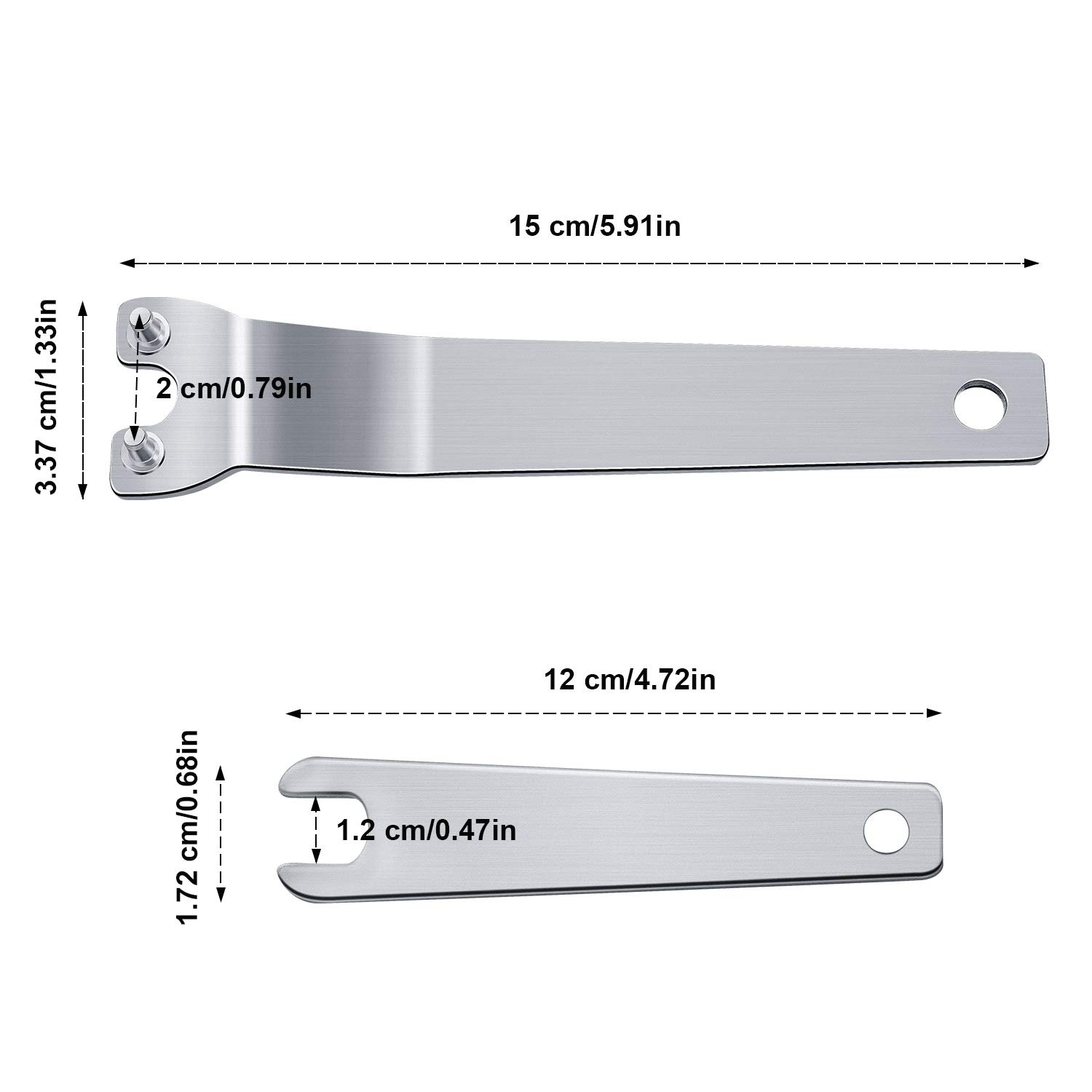 Mudder 100mm Angle Grinder Replacement Parts Set - Spanner Wrench, Inner & Outer Flange Nuts Compatible with Makita | DIY & Professional Metal/Wood Cutting Tool Accessories